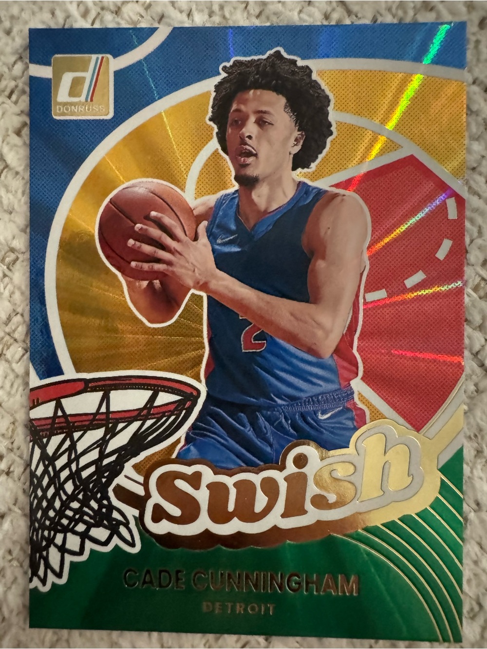 Panini Swish Basketball Card - blue, red, gold, green